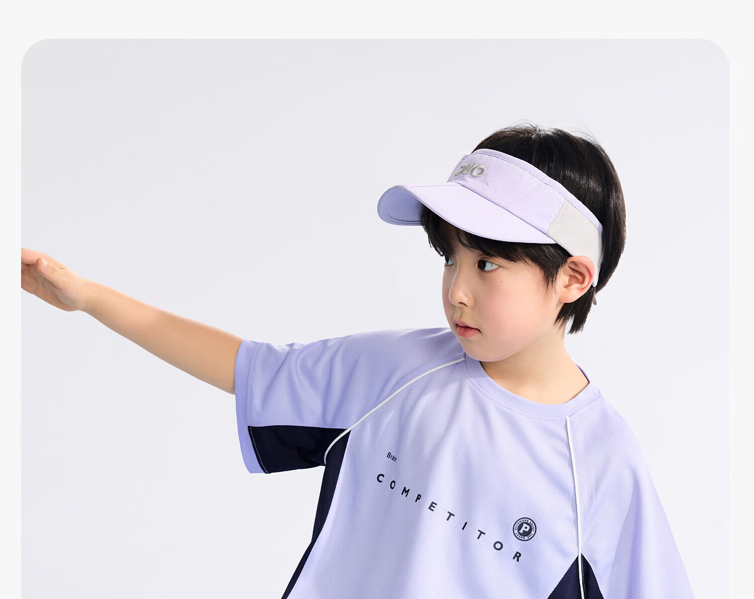 Zuo Xi Boys' Summer Sportswear Set A-Class 2026 Patchwork Mesh Quick-Dry Breathable White 150 46